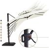 GarveeMore Sonnenschirm Gartenschirm 300x300cm Aluminium UV50+ 360° drehbar Bild 4