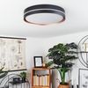 »Castelmassa«, dimmbare Deckenlampe aus Metall in Schwarz/Kupfer/Weiß, 130-1100 Lumen, 2700-6500 Kelvin, 24 Watt (inkl. ), mit Fernbedienung Bild 3