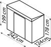 Globel Gerätehaus "Pultdach Skillion" 84, anthrazit Bild 3