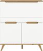 Home affaire Sekretär Alesund, Höhe 118cm, 2 Türen, 1 Schubkasten,konischer Fuß, Scandi-Look, Anrichte, Schrank, Kommode, Midischrank, Wohnmöbel, Wohnzimmer Bild 3