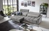 Big-Sofa >Wolve< 2x elektr. Sitzverstellung, Cord silbergrau - 280x108x118cm (BxHxT) Bild 3