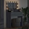 vidaXL Schlafzimmer-Frisiertische Graues Sonoma 80 x 39,6 x 135 cm 888973 Bild 4