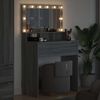 vidaXL Schlafzimmer-Frisiertische Graues Sonoma 80 x 39,6 x 135 cm 888973 Bild 4