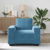 vidaXL Sessel Blau 100x77x82 cm Samt 4105256 Bild 3