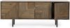 TV-Board Darsey aus Mangoholz, modern, Natur, 140 cm, Metallgestell in Schwarz Bild 2