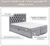 Best for Home Boxspringbett mit Bettkasten Doppelbett Trinity K14 Bonellfederkern inkl 7cm Topper (140x200 160x200 180x200 200x200 cm, Bonell-Matratze, gepolstertes Kopfteil, Polsterbett versch. Größen), mit oder ohne Topper, Flexible Liefermöglichkeit... Bild 5