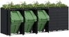 vidaXL Wagenmüllbehälter für 5 Behälter Schwarz 340 x 77,5 x 121,5 cm 3394741 Bild 3