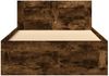 vidaXL Bettgestell mit Kopfteil Räuchereiche 90x200 cm Holzwerkstoff 3295587 Bild 5