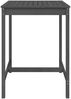 vidaXL Gartentisch Grau 82,5x82,5x110 cm Massivholz Kiefer 824083 Bild 4