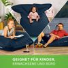 Green Bean® Outdoor Sitzsack, waschbar & wetterfest, Polyester-PVC-Stoff, Dunkelblau, 140x180 cm, 380 Liter Bild 3
