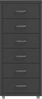 vidaXL Aktenschrank mit Rollen Anthrazit 28 x 41 x 69 cm Metall Bild 2