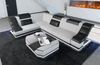 Stoff Ecksofa Bianchi L Form - Strukturstoff - macchiato-schwarz - Links Bild 3