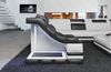 Stoff Ecksofa Bianchi L Form - Strukturstoff - macchiato-schwarz - Links Bild 4