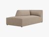 Micadoni Recamiere Ruby 1-Sitzer Links Strukturierter Stoff Ottawa Dunkelbeige Bild 2