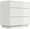 Nachttisch Lux XL 70cm, 3 Pushauszüge lackiert Weiß Hgl für Boxspringbett : Weiss hochglanz Bild 4
