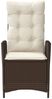 vidaXL 3-tlg. Bistro-Set mit Kissen Braun Poly Rattan 365274 Bild 5