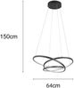 Trio Leuchten LED Pendelleuchte Darvin 34W warmweiß-neutralweiß Bild 3