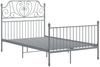 vidaXL Bettgestell Grau Metall und Sperrholz 120x200 cm [324849] Bild 2