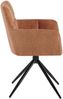 CLP Esszimmerstühle 2er Set, Sessel Jonah drehbar mit Armlehnen, bis 150 kg,orange Bild 5
