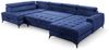 Wohnlandschaft Schlafsofa AGNESA Stoff Salvador Dunkelblau Ottomane Rechts Bild 5