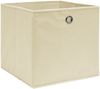 vidaXL Aufbewahrungsboxen 4 Stk. Creme 32x32x32 cm Stoff 288357 Bild 2