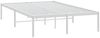vidaXL Bettgestell Metall Weiß 135x190 cm 350912 Bild 3