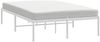 vidaXL Bettgestell Metall Weiß 135x190 cm 350912 Bild 5