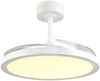 LED Deckenleuchte KASFJORD Weiß mit ausklappbarem Ventilator, Ø 49 - 106,5cm Bild 2