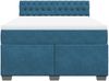 vidaXL Boxspringbett mit Matratze Blau 160x200 cm Samt 3286364 Bild 3