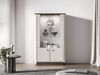Selsey 'Vilavio' Vitrine niedrig, 4-türig mit LED, Kaschmirgrau/Eichenoptik Dunkel, 92 cm Bild 2
