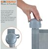 Treppenschutzrollo Absperrgitter Türschutzgitter Treppenschutzgitter Grau Bild 3