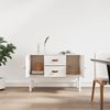 vidaXL Sideboard Weiß 110x40x78 cm Massivholz Kiefer 823525 Bild 3