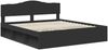 vidaXL Bettrahmen Schwarz 200 x 200 cm Massives Kiefernholz 3412854 Bild 4