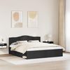 vidaXL Bettrahmen Schwarz 200 x 200 cm Massives Kiefernholz 3412854 Bild 3
