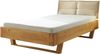 Stella Trading TJARK Modernes Massivholzbett 140x200, Fichte - Komfortables & hochwertiges Balkenbett mit gepolstertem Kopfteil - 146 x 89 x 219 cm (B/H/T) Bild 3