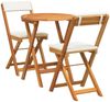 vidaXL Garten Essgruppe mit Kissen 3 pcs Öl-Natur Massivholz Akazie 4105501 Bild 2