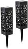 GartenHero LED Solarleuchte LED Solarlampe Schattenwurf Wegeleuchte Laterne Gartenlampe, LED fest integriert, warmweiß Bild 2