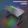 Klyvvo Schreibtisch Gaming Schreibtisch, Computertisch mit RGB LED Beleuchtung (1-St), Computer Tisch Gamingtisch Bild 3