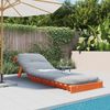 vidaXL Futon Schlafsofa mit Matratze Braun 70x206x11 Massivholz Kiefer 846753 Bild 3
