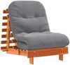 vidaXL Futon Schlafsofa mit Matratze Braun 70x206x11 Massivholz Kiefer 846753 Bild 2