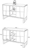 Vente-unique - MATARAM Waschbeckenmöbel Holz, Platte Beige - B 50 cm x H 80 cm x L 120 cm Bild 5