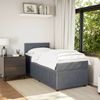 vidaXL Boxspringbett mit Matratze Dunkelgrau 80x200 cm Samt 3289885 Bild 4