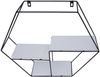 Wandregal HWC-K76, Hängeregal Schweberegal Regal, 3 Regalböden Metall Massiv-Holz Industrial 43x49x11cm ~ weiß Bild 5