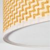 hofstein Deckenleuchte Deckenlampe aus Metall/Jute/Stoff/Kunststoff in Naturfarben/Weiß, Deckenleuchte im modernen Boho-Design, Ø 40 cm, E27 Bild 3