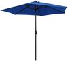 Sonnenschirm, Terrassenschirm mit LED-Beleuchtung und Alu-Mast 270 cm Azurblau Bild 3