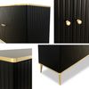 Kommode Ukanzo (Farbe: Schwarz + Gold) Bild 4