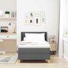 vidaXL Boxspringbett mit Matratze Dunkelgrau 200 x 90 cm Stoff 3341336 Bild 3