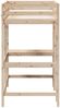 vidaXL Hochbett mit Schreibtisch 100x200 cm Massivholz Kiefer 842846 Bild 5