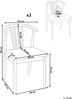Esszimmerstuhl 2er Set CRAIG Holz Heller Holzfarbton Bild 2