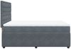 vidaXL Boxspringbett mit Matratze Dunkelgrau 160x200 cm Samt 3292395 Bild 5